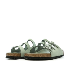 Sandales Vertes Femme Birkenstock Florida