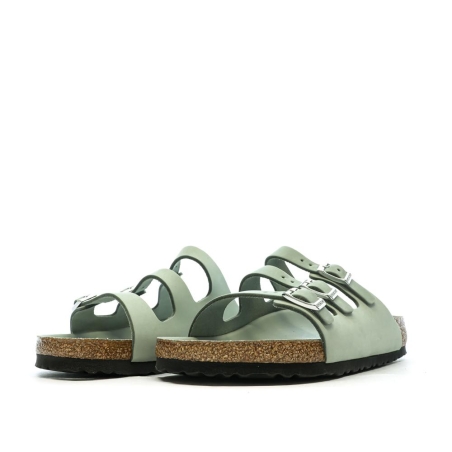 Sandales Vertes Femme Birkenstock Florida