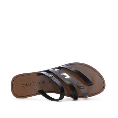 Sandales Noir Femme Chattawak ROXANNE