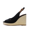 Sandales Noires Femme Tommy Hilfiger Wedge