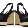 Sandales Noires Femme Tommy Hilfiger Wedge