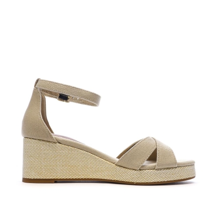 Sandales Beige Femme Tommy Hilfiger Flag Criss-cros