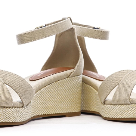 Sandales Beige Femme Tommy Hilfiger Flag Criss-cros