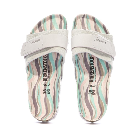 Sandales Grises Clair Femme Birkenstock Arizona