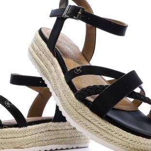 Sandales Noires Femme Chattawak Summers