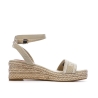 Sandales Beiges Femme Tommy Hilfiger Espad