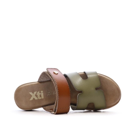 Sandales Kaki/Marron Femme Xti 144125