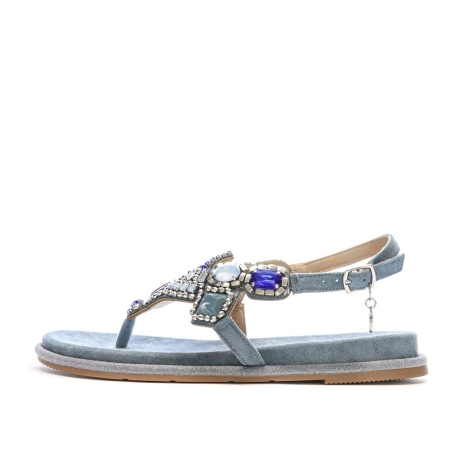 Sandales Bleu à Bijoux Femme XTI 144017