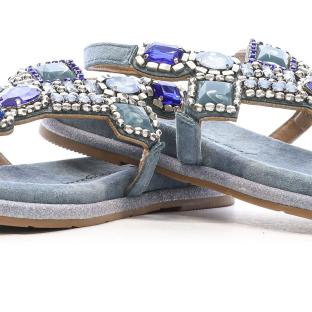 Sandales Bleu à Bijoux Femme XTI 144017