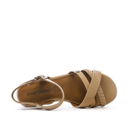 Sandales Taupe Femme Chattawak Summer