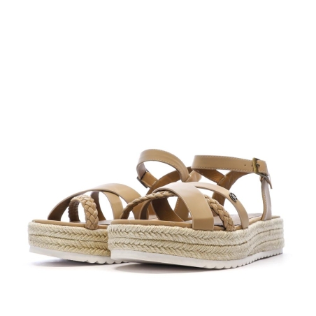Sandales Taupe Femme Chattawak Summer
