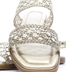 Sandales Doré Femme Xti Plomb