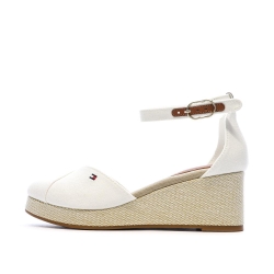 Sandales Blanches Femme Tommy Hilfiger FW0FW08657