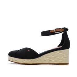 Sandales Noires Femme Tommy Hilfiger FW0FW08657