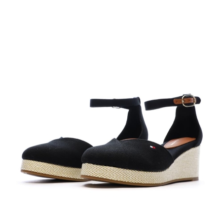 Sandales Noires Femme Tommy Hilfiger FW0FW08657
