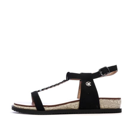 Sandales Noir paille Femme Chattawak Summer