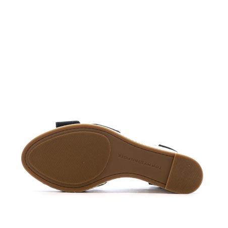 Sandales Noires Femme Tommy Hilfiger Flag