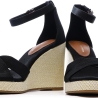 Sandales Noires Femme Tommy Hilfiger Flag