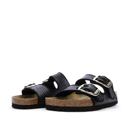 Sandales Noires Femme Birkenstock Arizona Big Buckle