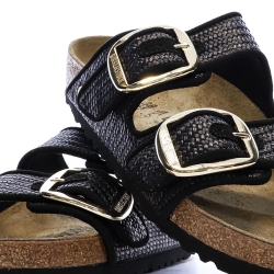 Sandales Noires Femme Birkenstock Arizona Big Buckle