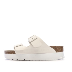 Sandales Beige Femme Birkenstock Arizona Papflex
