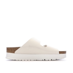 Sandales Beige Femme Birkenstock Arizona Papflex