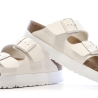 Sandales Beige Femme Birkenstock Arizona Papflex