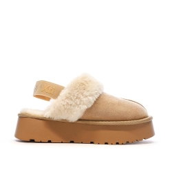Sabots fourrés à élastique Beige Femme Xti Microfiber
