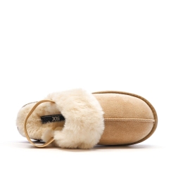 Sabots fourrés à élastique Beige Femme Xti Microfiber