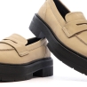 Mocassins Beige/Noir Femme Geox Spherica