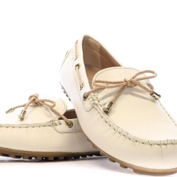 Mocassins Beige Femme Geox Leelyan