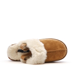 Sabots fourrés à élastique Camel Femme Xti Microfiber