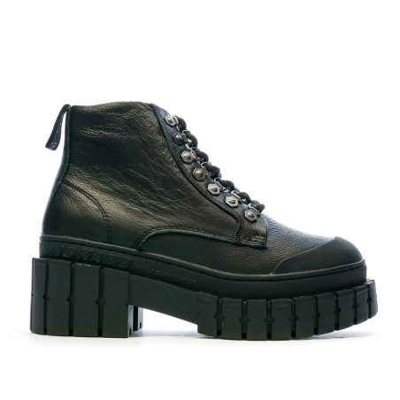 Boots Noir Simili Femme No Name Kross Low