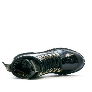 Boots Noir Croco Femme No Name Kross Low