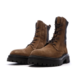 Bottines Marron/Noir Femme Geox Iridea