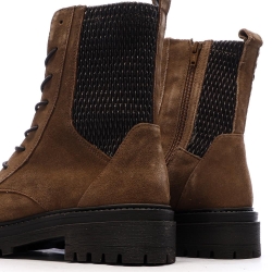Bottines Marron/Noir Femme Geox Iridea