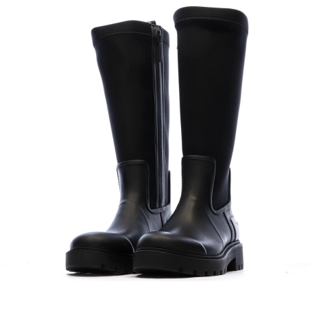 Bottes Noir Femme Calvin Klein Jeans High Rainboot Neopre