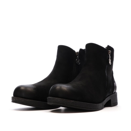 Bottines Noires Femme Chattawak 8-Vamp