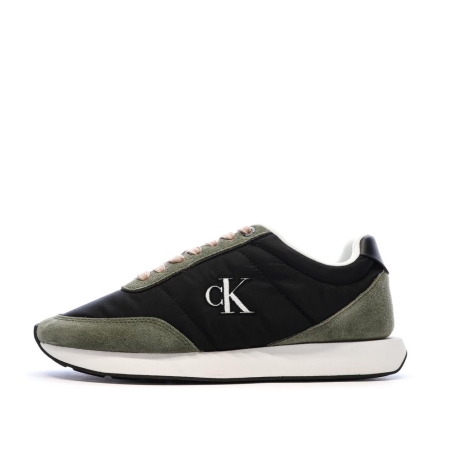 Baskets Noir/Vert Femme Calvin Klein Jeans Retro