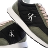 Baskets Noir/Vert Femme Calvin Klein Jeans Retro