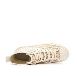 Baskets Blanches/Marron Femme Guess Colyn