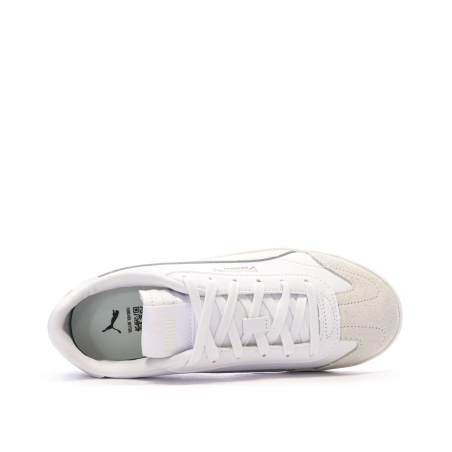 Baskets Blanches/Roses Femme Puma Club 5v5 Sd