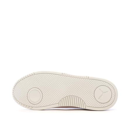 Baskets Blanches/Roses Femme Puma Club 5v5 Sd