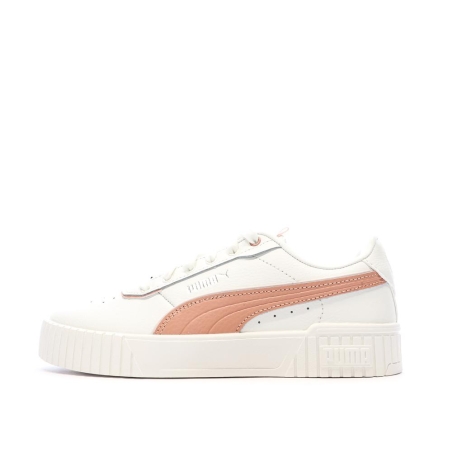 Baskets Blanches/Roses Femme Puma Carina 395017