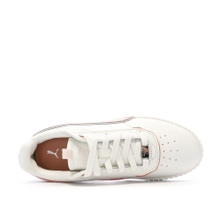 Baskets Blanches/Roses Femme Puma Carina 395017