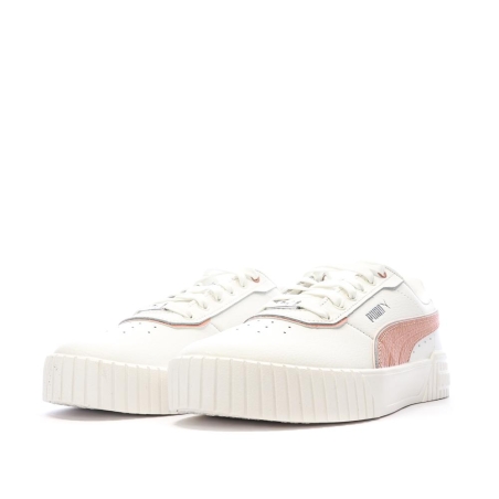 Baskets Blanches/Roses Femme Puma Carina 395017
