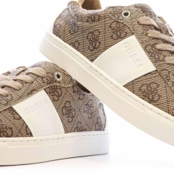 Baskets Blanche/Marron Femme Guess Toda