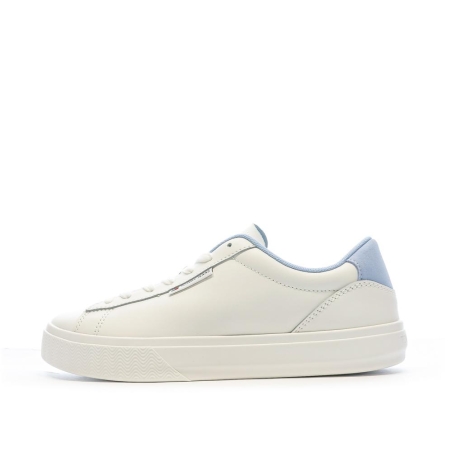 Baskets Blanches/Bleu Femme Tommy Hilfiger Cupsole Sneaker