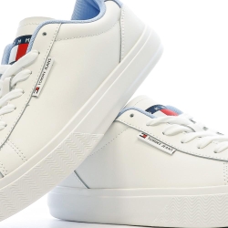 Baskets Blanches/Bleu Femme Tommy Hilfiger Cupsole Sneaker