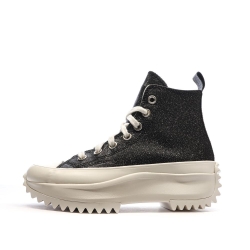 Baskets Noires à paillettes Femme Converse Run Star Hike